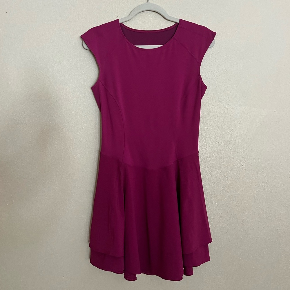 Lululemon Everlux Mesh-Back Dress in Magenta Purple Size 6